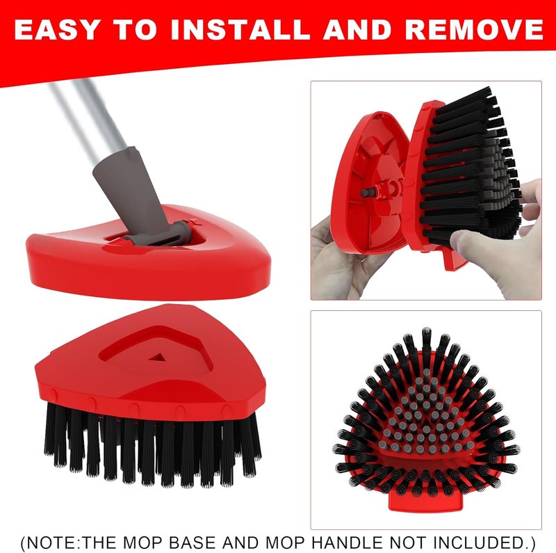 OKcedier Small 2 Pack Scrub Brush Head ONLY for O Cedar RinseClean 2-Tank Spin Mop, Replacement Head Scrubber Brush,NOT for EasyWring 1-Tank System - Image 4